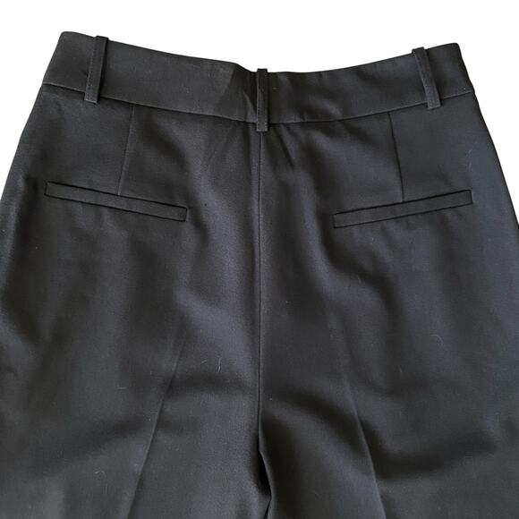 Antonio Melanie Ponte Emery Trouser Pants Sz 8 Black Pleated High Waisted Ankle - Picture 6 of 8